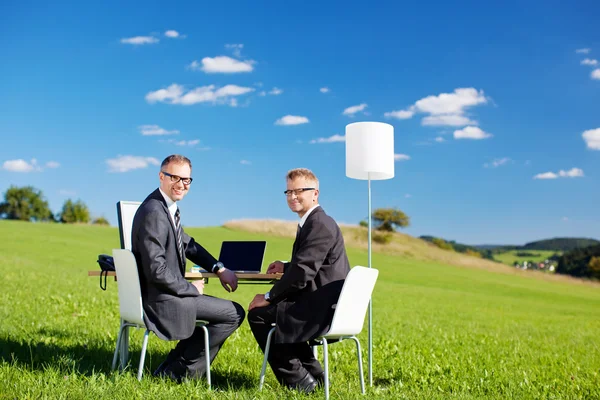Workplace outdoors — Stock Photo, Image