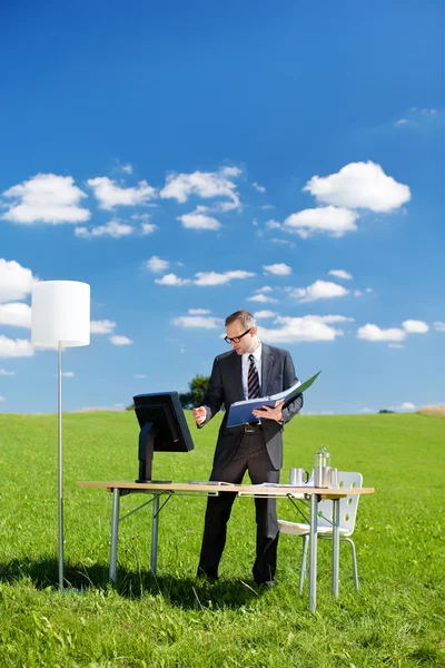 Arbeiten im Freien — Stockfoto