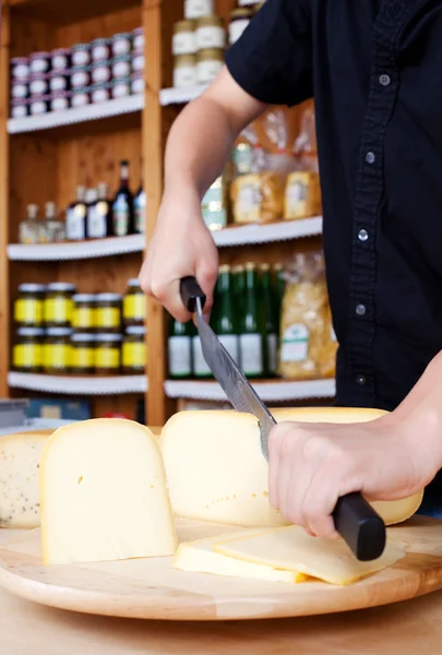 Cortar queso — Foto de Stock