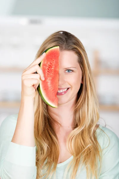 Ik houd van watermeloen — Stockfoto