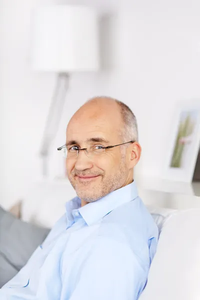 Smiling bald man — Stock Photo, Image