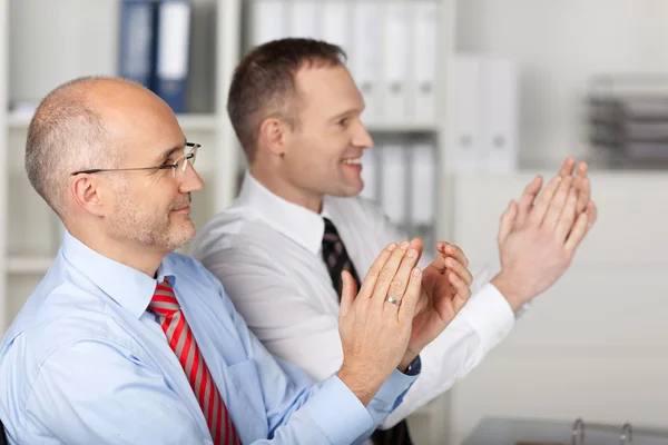 Business clapping hands — Stock Photo, Image