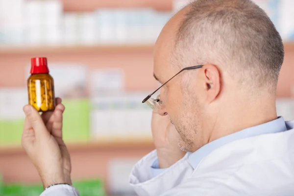Pharmacist check the medicine — Stock Photo, Image