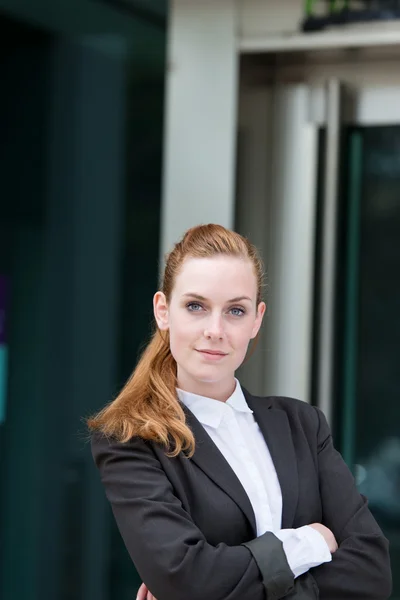 Portrait Of Young Serious Businesswoman — Stock Photo, Image