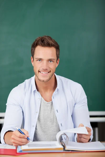 Smiling Student Looking In Camera — Stock Photo, Image