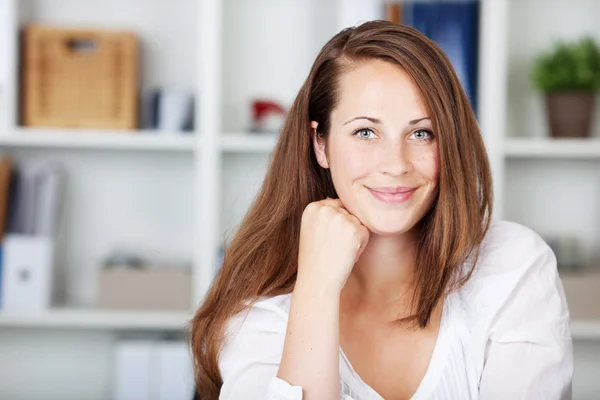 Portrait of beautiful young female — Stock Photo, Image