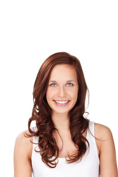 Capelli ricci donna — Foto Stock