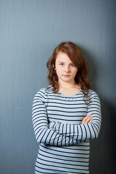 Fröhliche junge Frau — Stockfoto