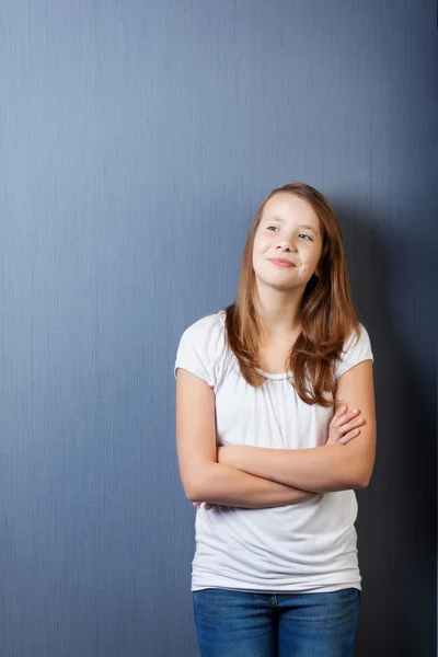 Leende kvinna — Stockfoto