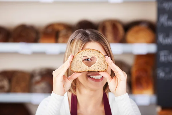 Lächelnde Frau — Stockfoto