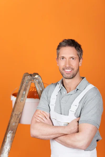 Painter With Arms Crossed — Stock Photo, Image