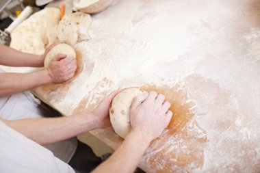 Kneading dough clipart