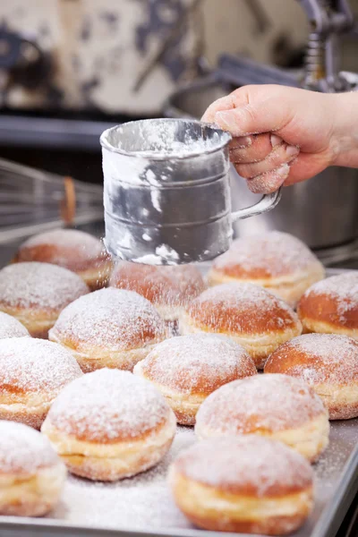 Doughnuts with sugar — Stock Photo, Image