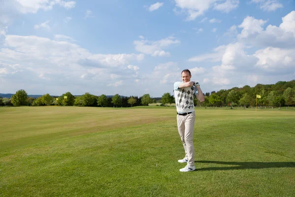 Man die golf speelt — Stockfoto