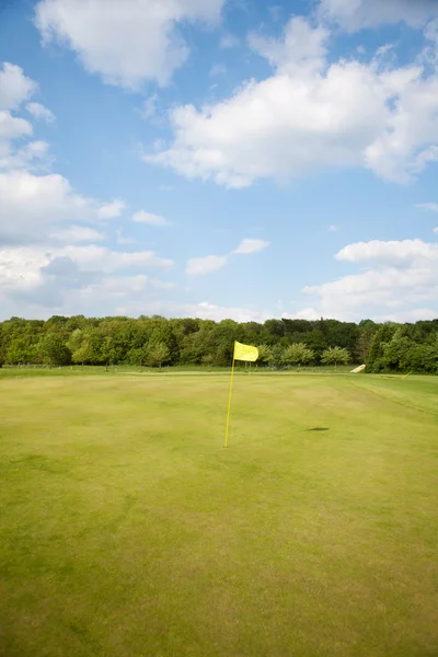 Flag On Golf Course Royalty Free Stock Images