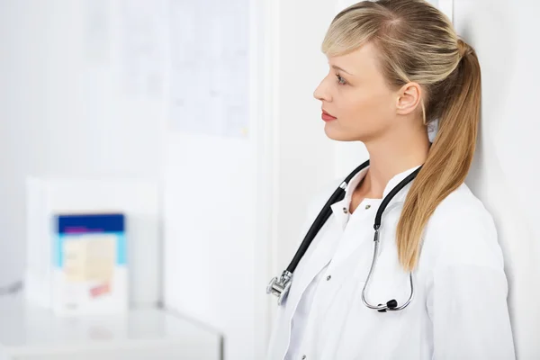 Pensive doctor — Stock Photo, Image