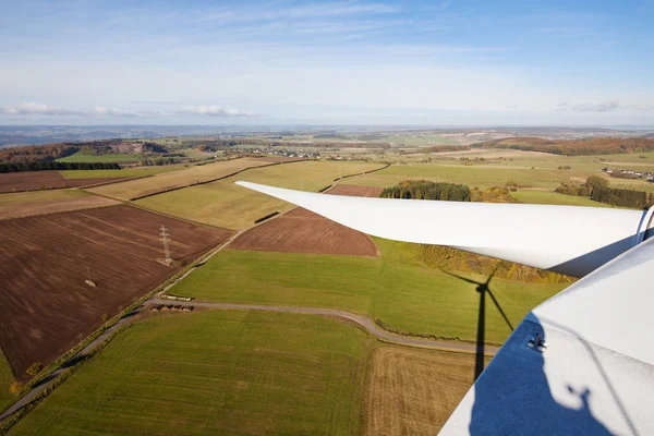 View from the wind of wind turbine — Stock Photo, Image