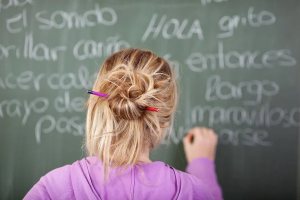 Student during Spanish lesson — Stock Photo, Image