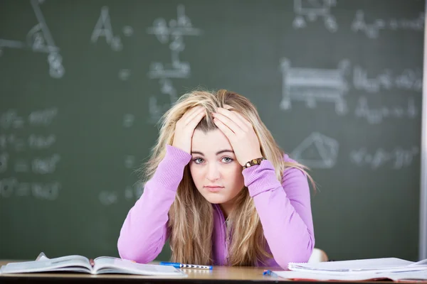 Student onder stress — Stockfoto