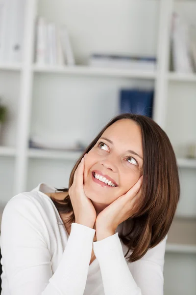 Mujer alegre — Foto de Stock