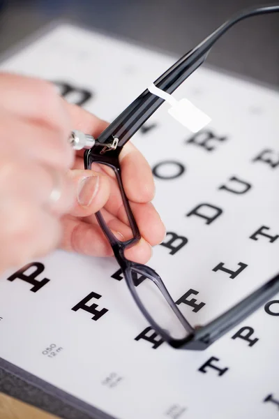 Opticien vaststelling frame — Stockfoto