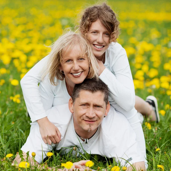 Lycklig familj — Stockfoto