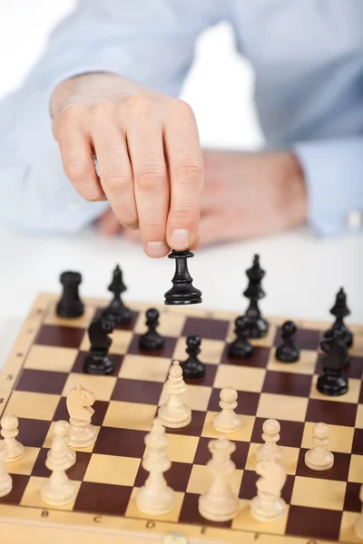 Chess players move — Stock Photo, Image