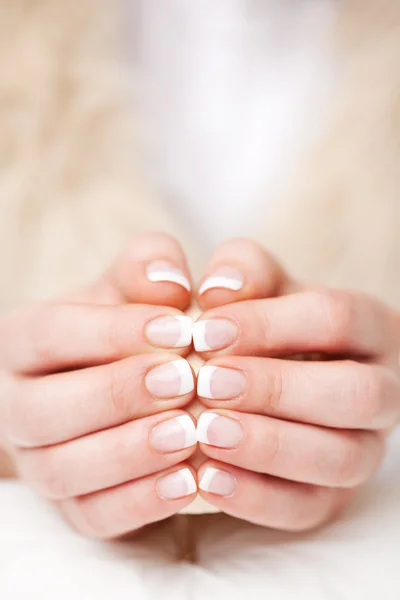 Beautiful manicured fingernails — Stock Photo, Image
