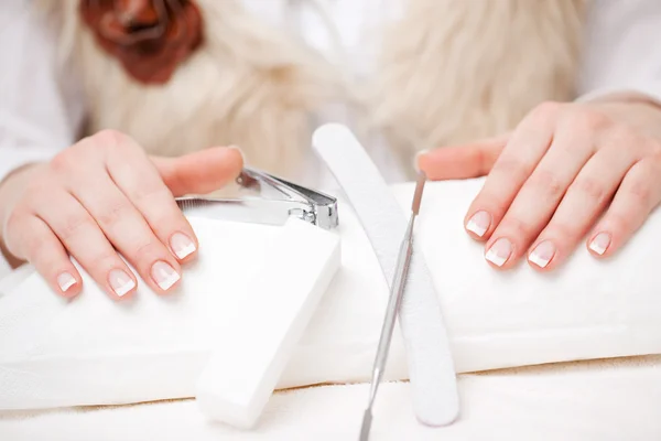 Visit to the nail studio — Stock Photo, Image