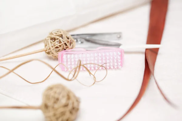 Accessoires in een nagel studio — Stockfoto