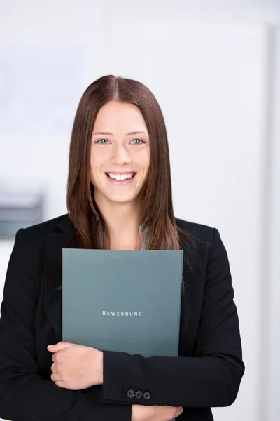 Mujer de negocios sonriente — Foto de Stock