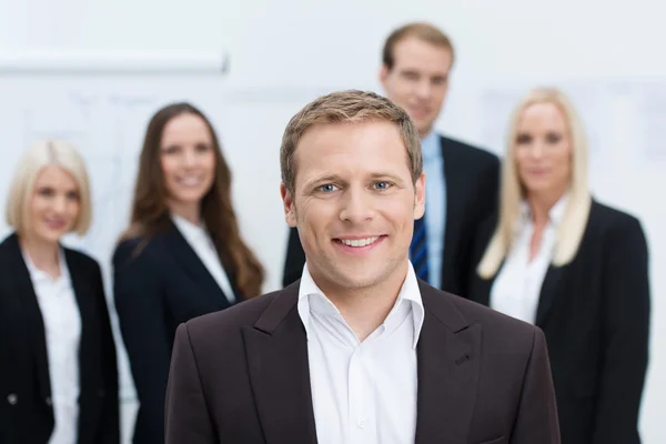 Handsome manager or team leader — Stock Photo, Image