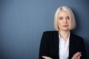 Confident female business executive clipart