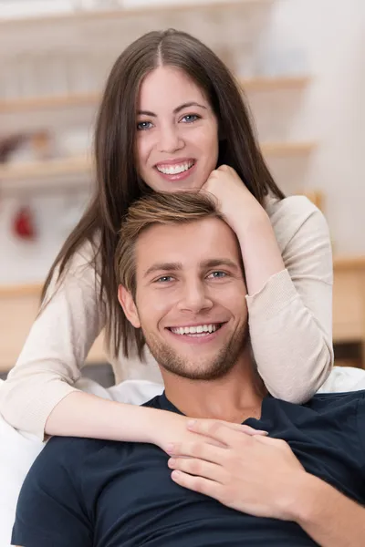 Loving handsome young couple — Stock Photo, Image