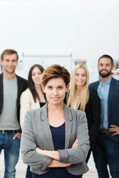 Succesvolle uitbaatster of een team leider — Stockfoto