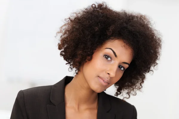 Sceptyczny african american kobieta — Zdjęcie stockowe