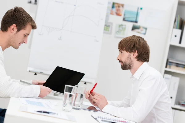 Business partners having a brainstorming session — Stock Photo, Image