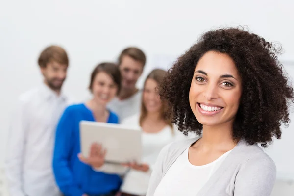 Motivated African American businesswoman — Stock Photo, Image