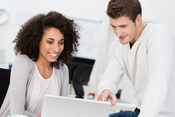 Dedicated business partners having a meeting — Stock Photo, Image