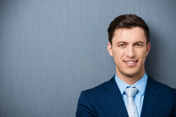 Handsome serious young businessman — Stock Photo, Image