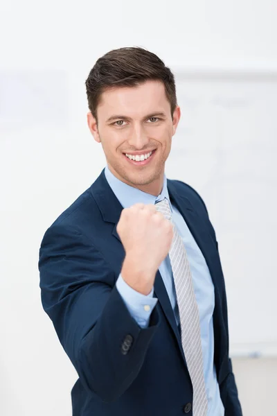 Motivated young businessman — Stock Photo, Image