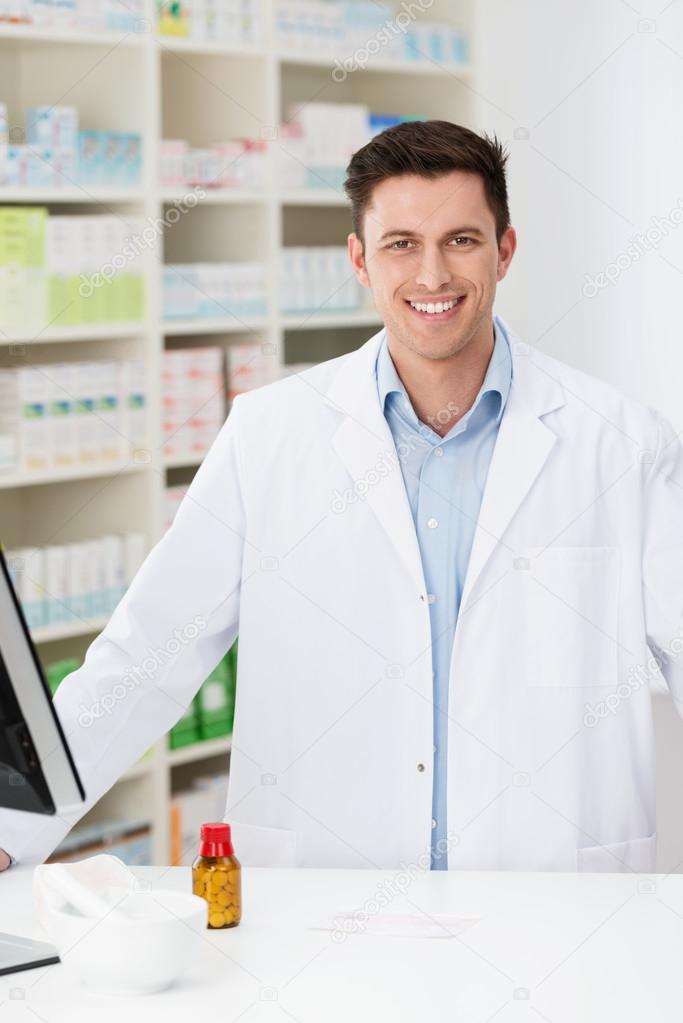 Young Pharmacist At Work In The Pharmacy Stock Photo By C Racorn 45030411