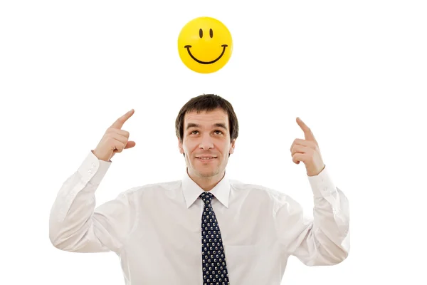 Businessman thinking positive — Stock Photo, Image