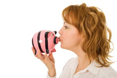 kadın pigg banka öpüşme