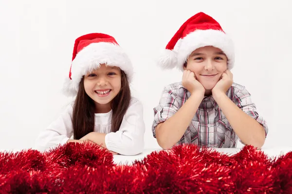 Christmas kids smiling — Stock Photo, Image