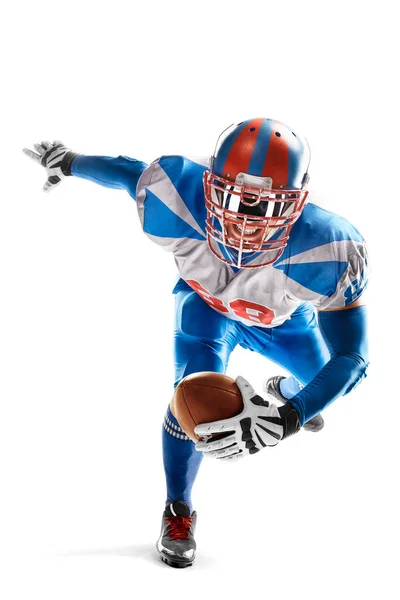 American Football Young Agile American Football Player Running Fast Goal — Stock Fotó