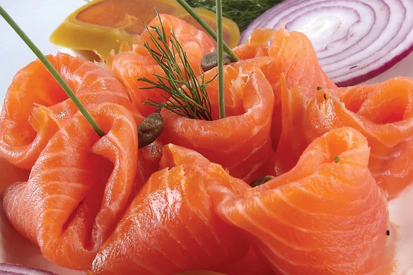 Lachs Stockbild