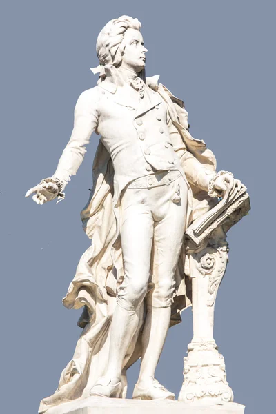 Staty av wolfgang amadeus mozart i Wien. Stockfoto