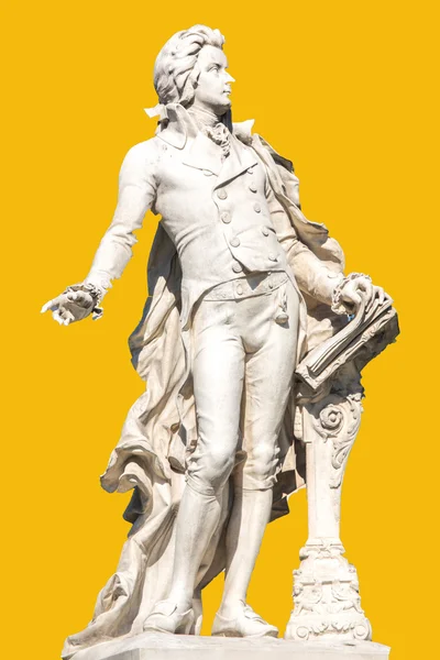 Staty av wolfgang amadeus mozart i Wien. Royaltyfria Stockfoton