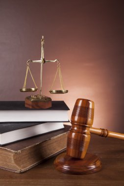 Hukuk ve adalet ortam ışığı ile Tema